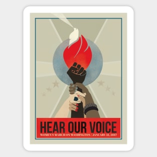 Hear Our Voice Prints, Notebooks, & Mugs Sticker